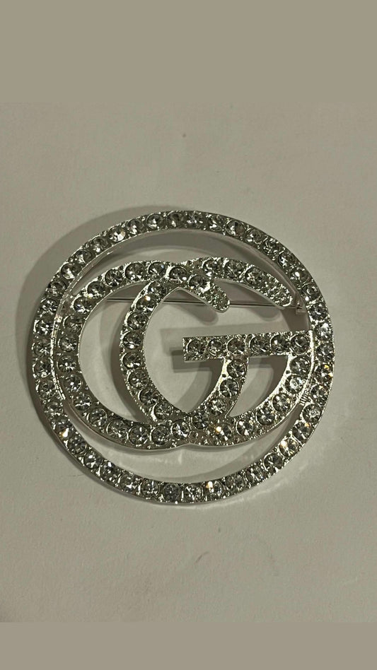 Brooch Silver Bling