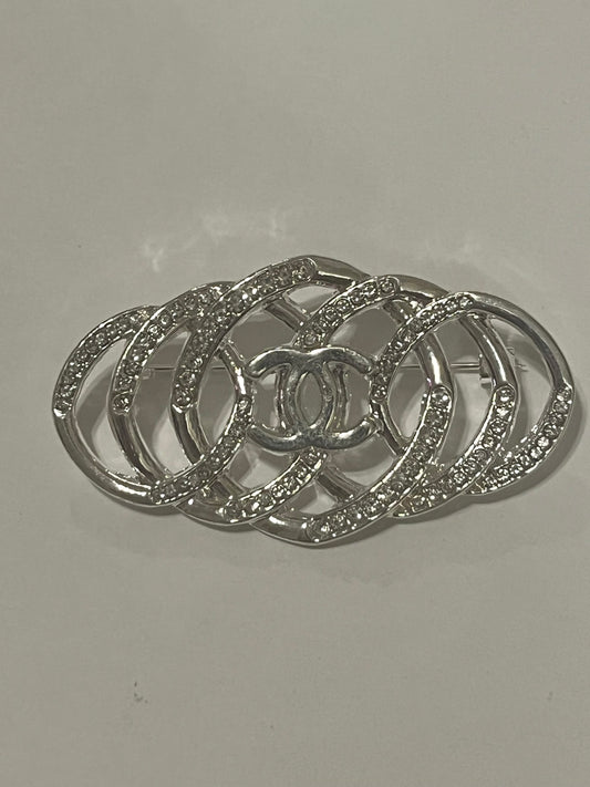 Brooch Silver Bling