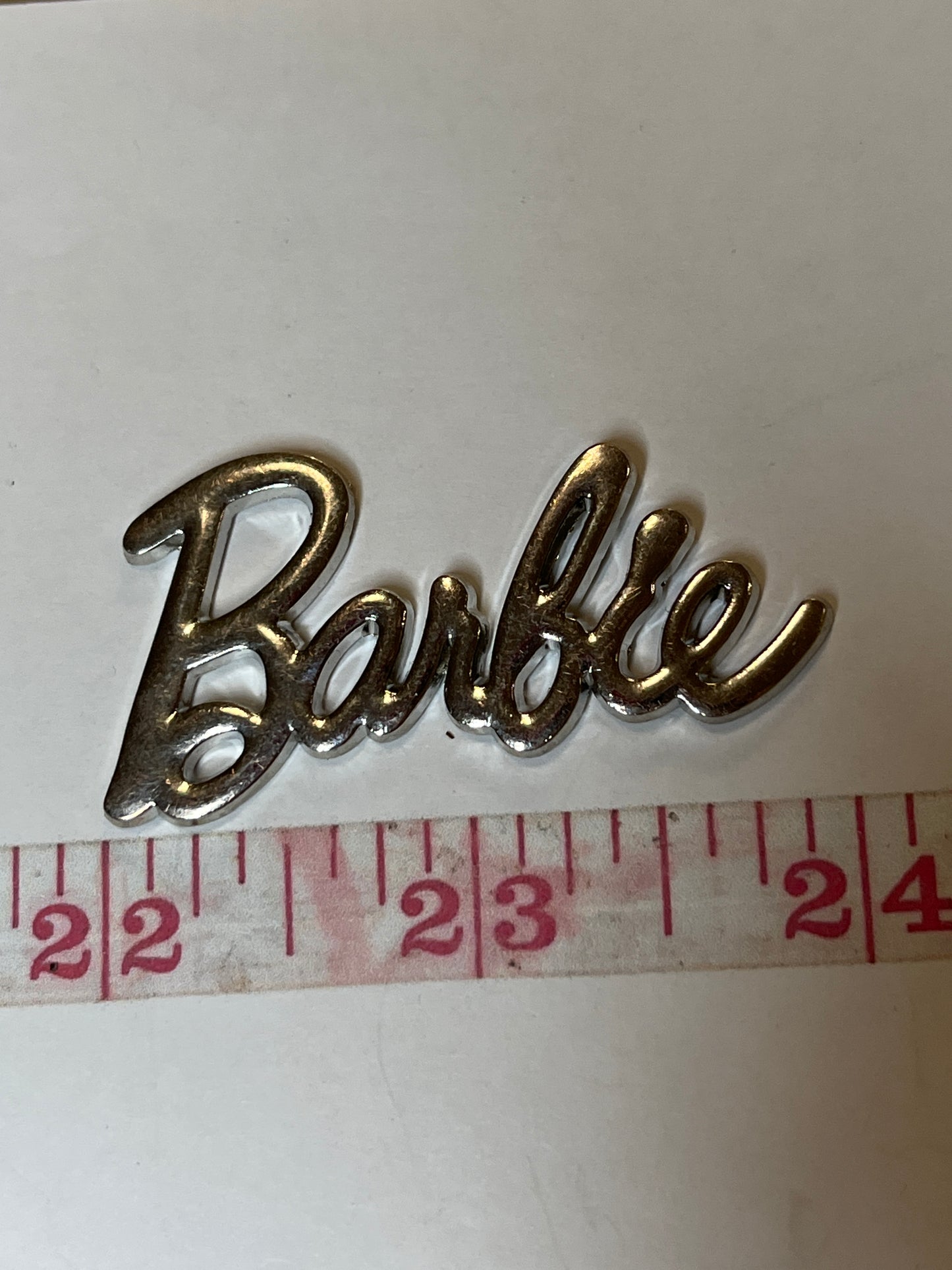 Silver metal flat back charm