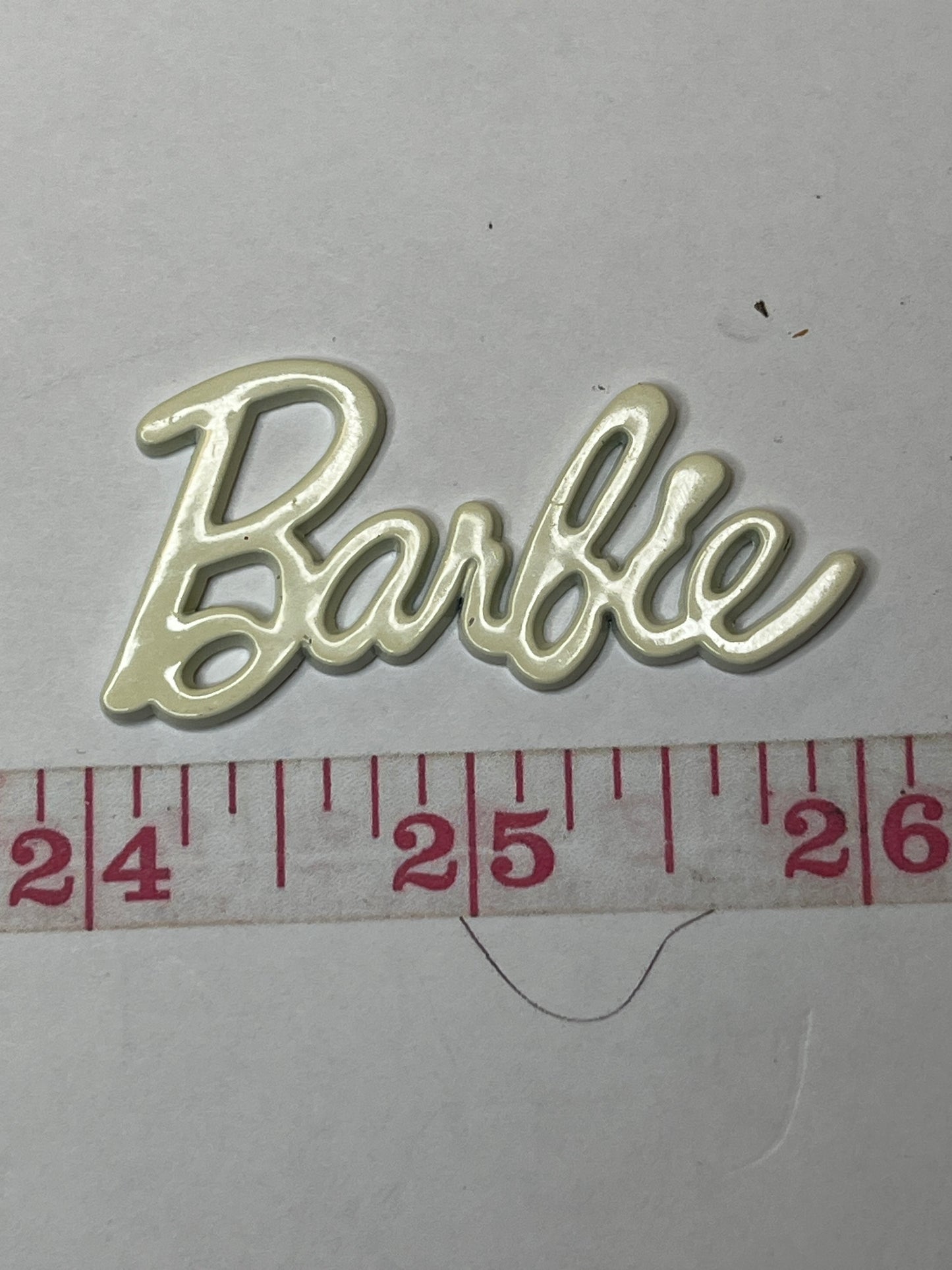 White B flat back charm