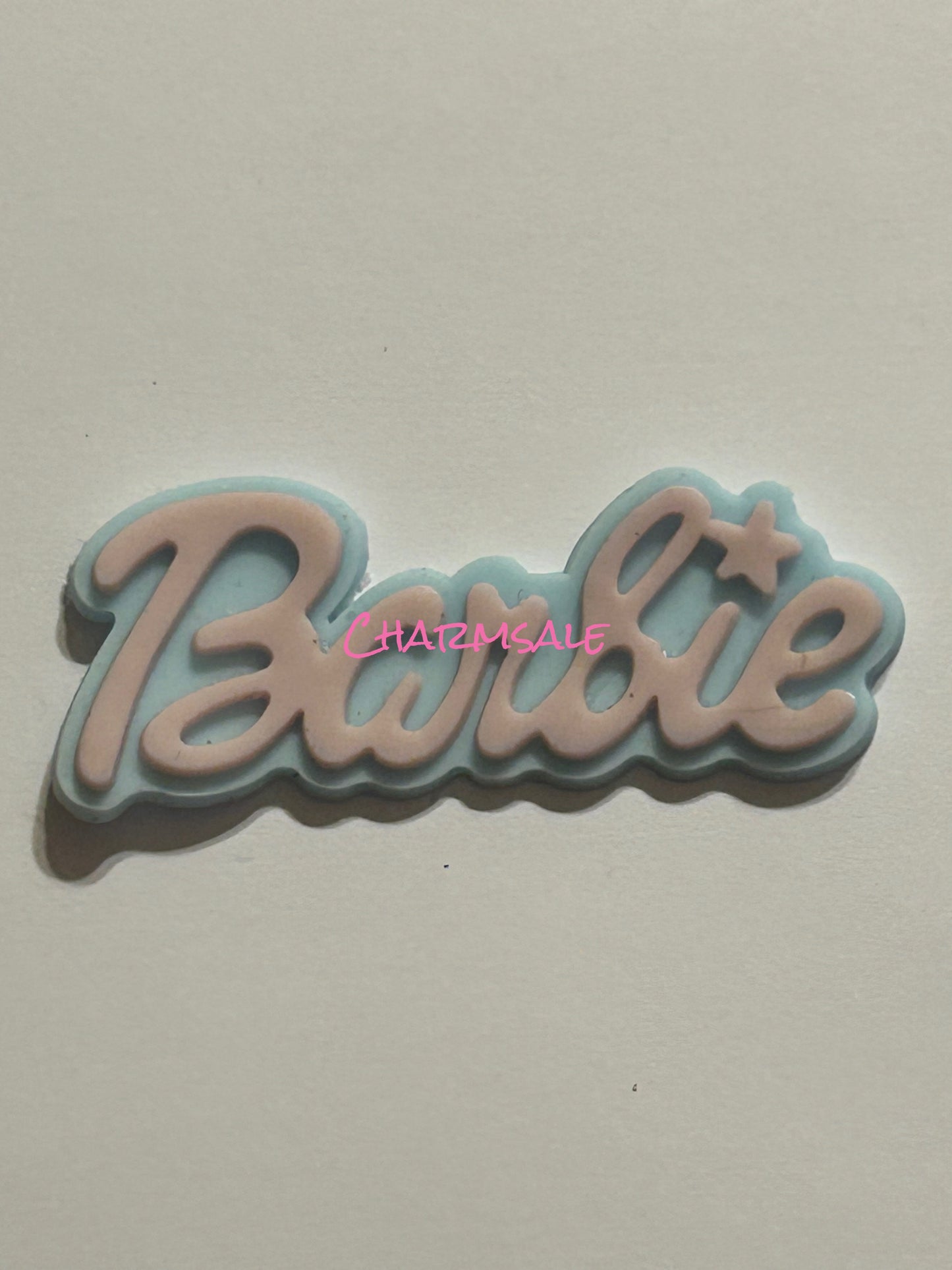 Barbie silicone flat back charm