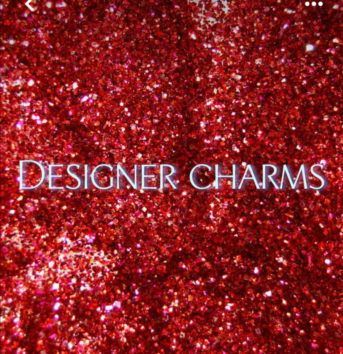 Red Designer Charms 