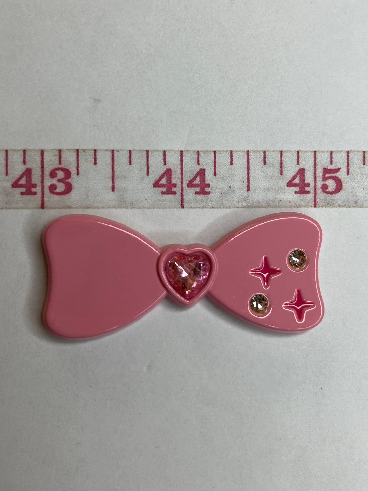 Pink bling bow flat back charms (random colors)