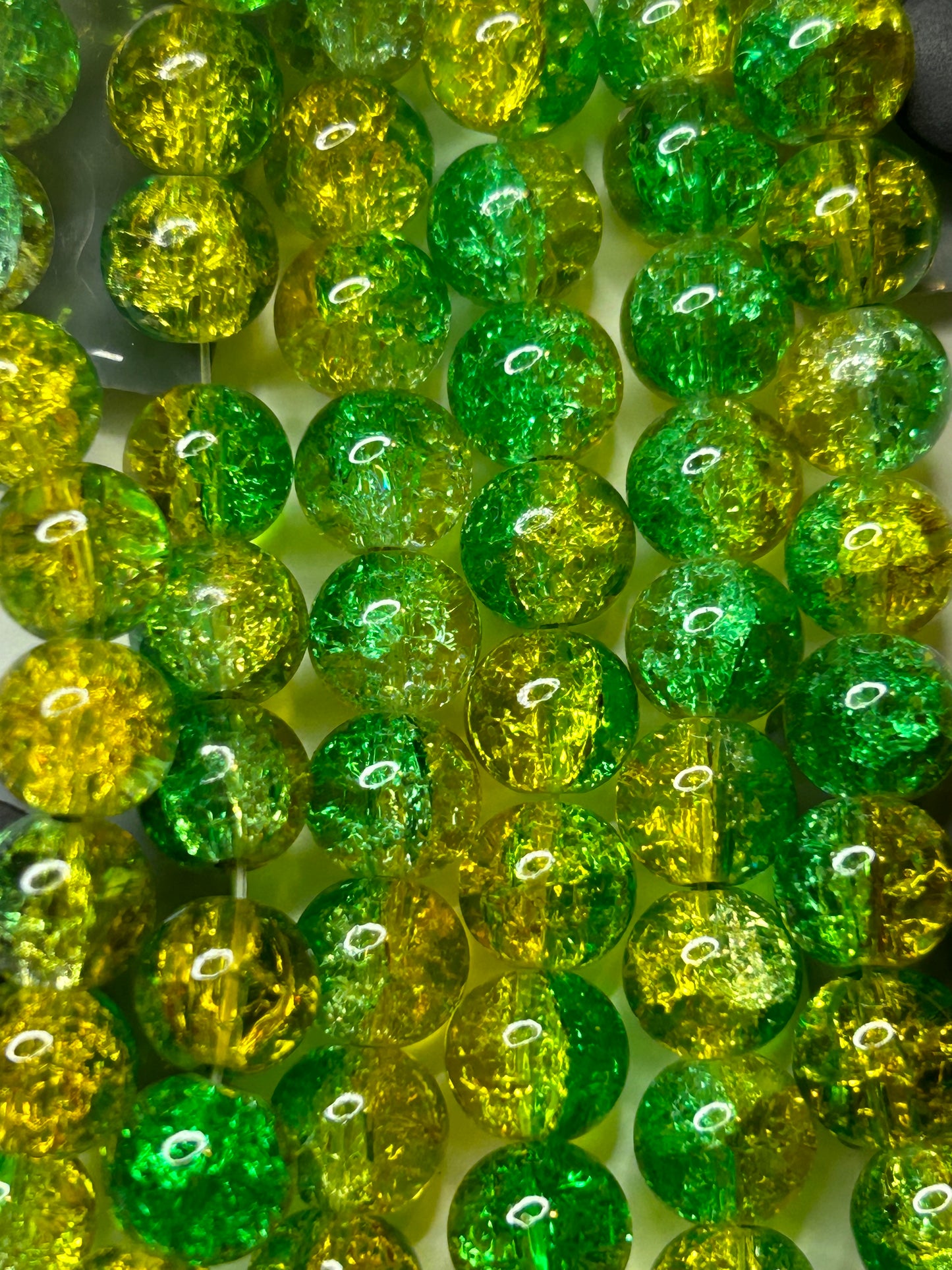 Green yellow crackle