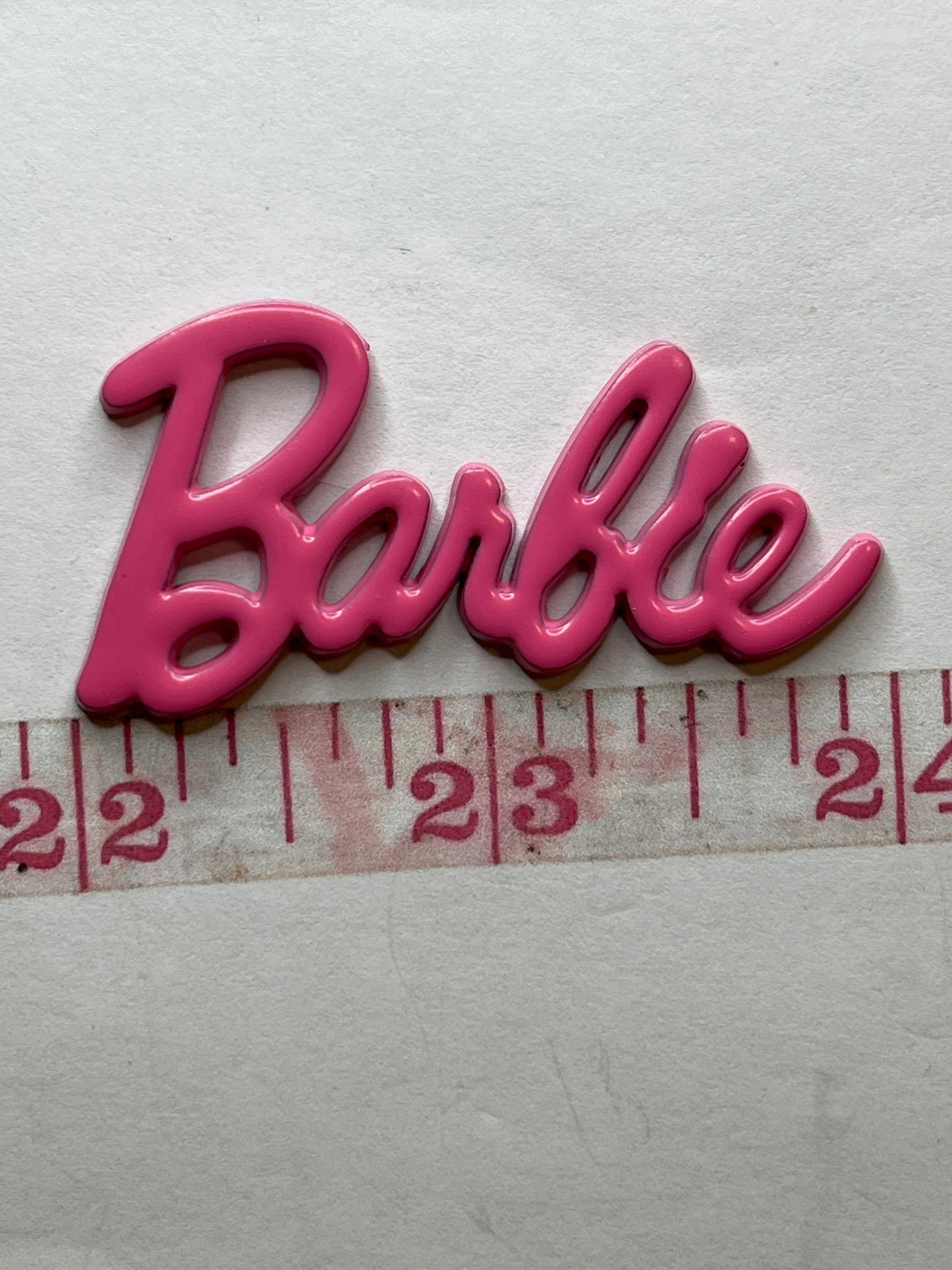Big hot pink flat back charm