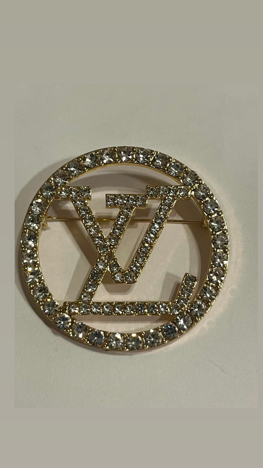 Brooch Gold Bling