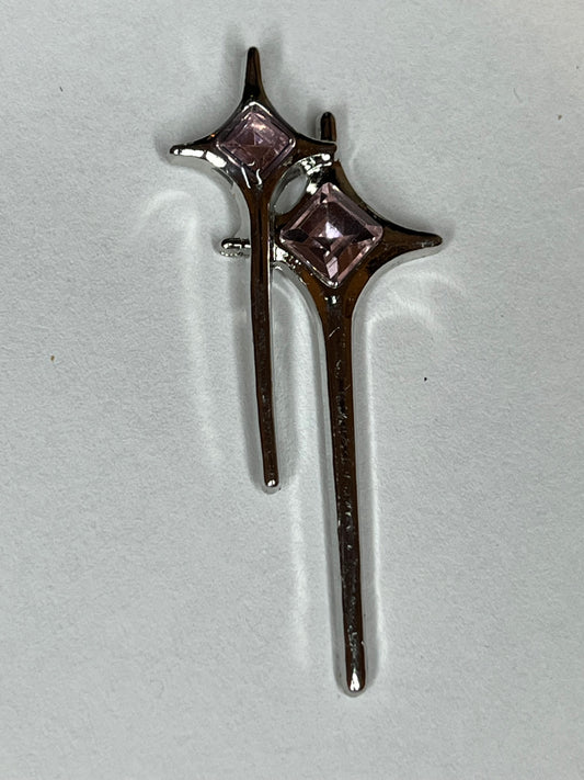 Silver flat back