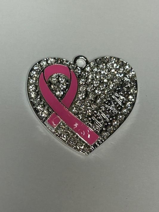 Breast cancer bracelet Charm (silver)