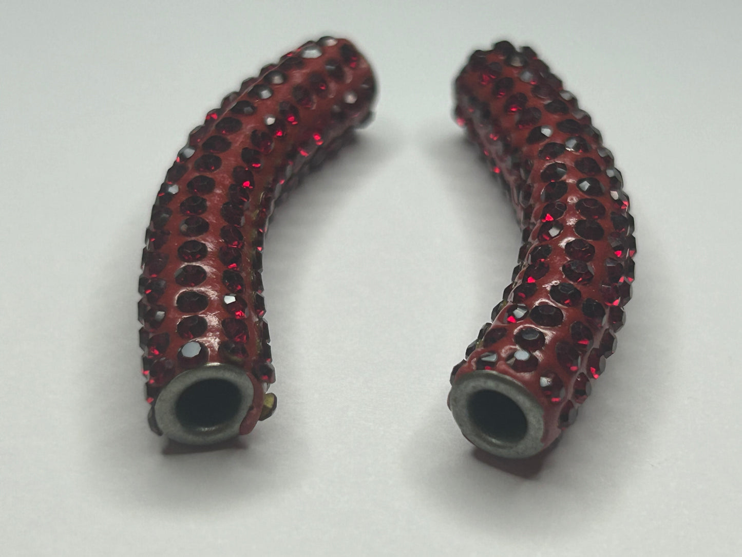 Red bling tube spacer