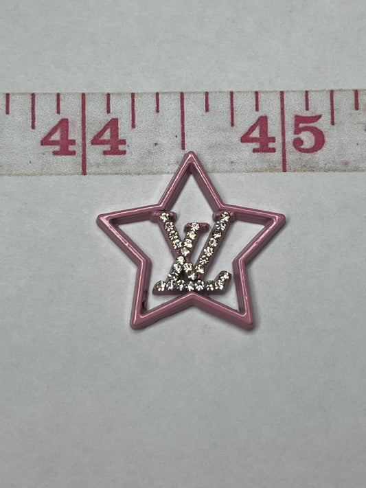 Stars bling L’s flat back junk charms (random colors)