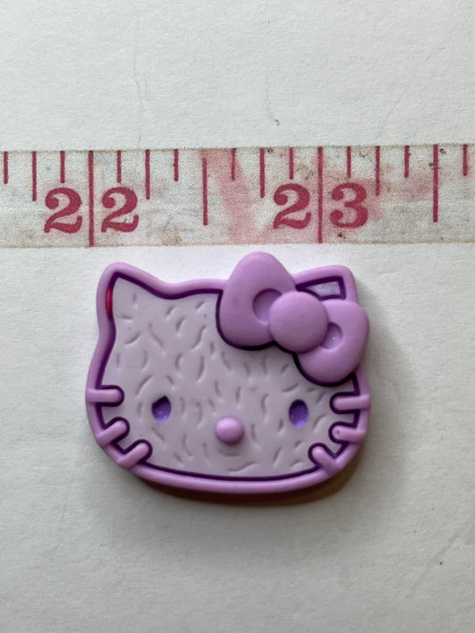 Purple metal flatback Charm