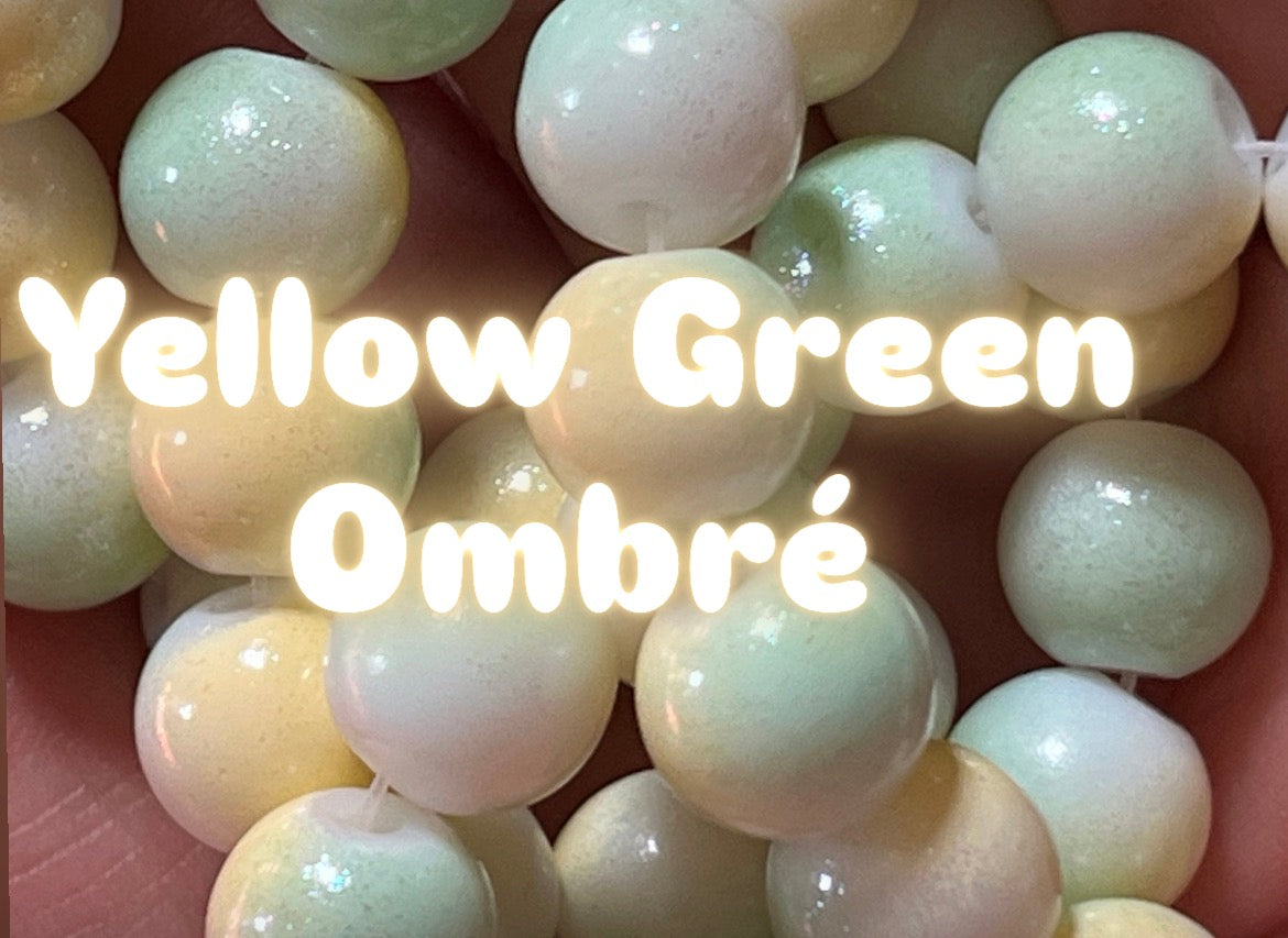 Ombré 10mm Glass Beads