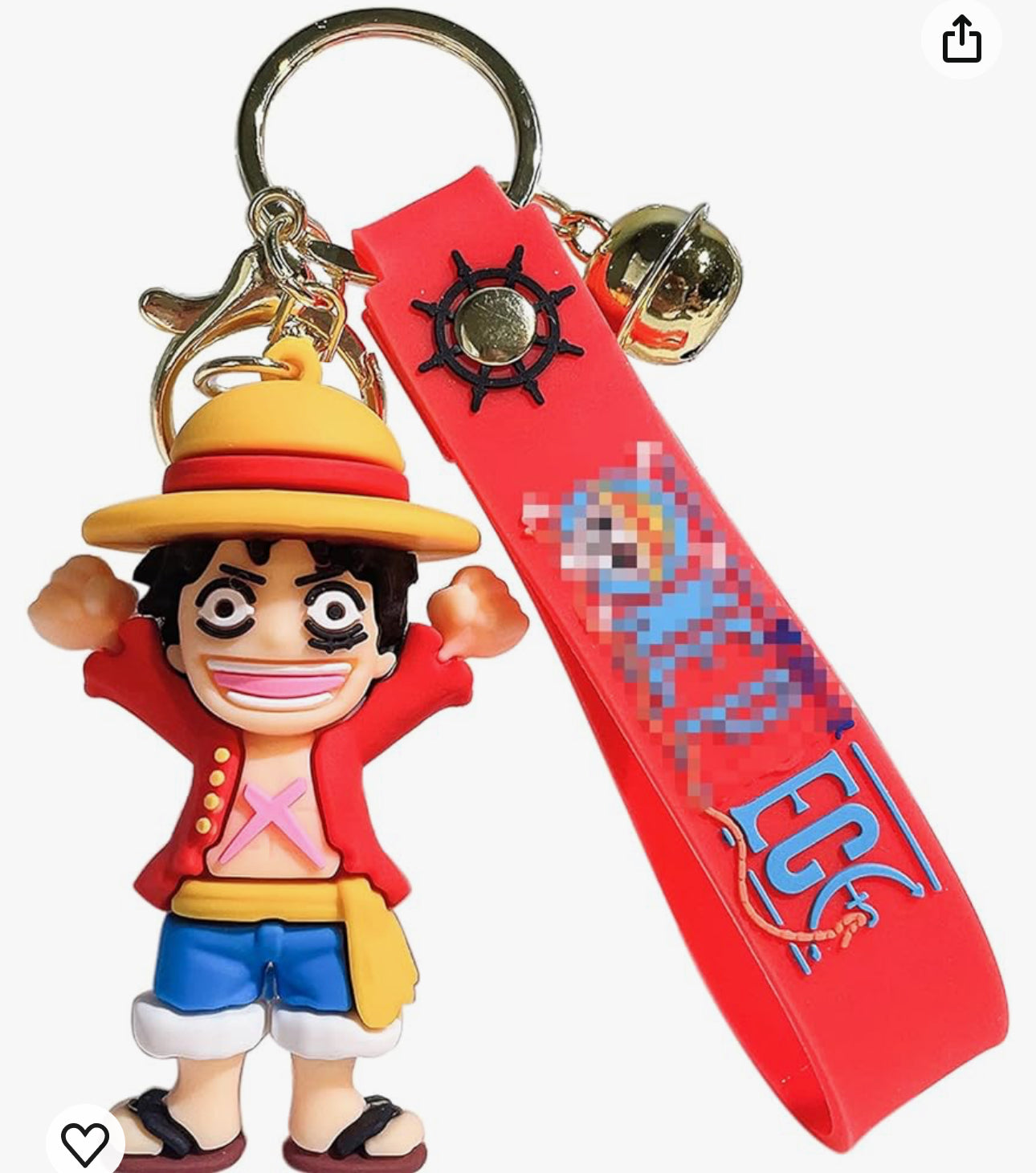 One piece, anime keychain