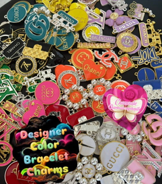 Color Alloy Bracelet Charm 10 Piece Packs (random colors)