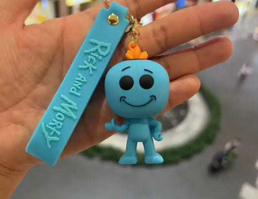 Rick and Morty (meeseeks) key chain