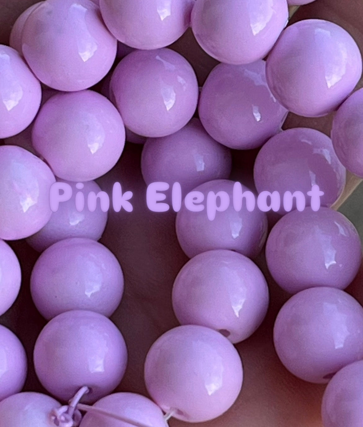 Solid color 10mm glass beads