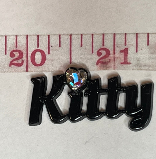 Bling kitty flat back charms (random colors)