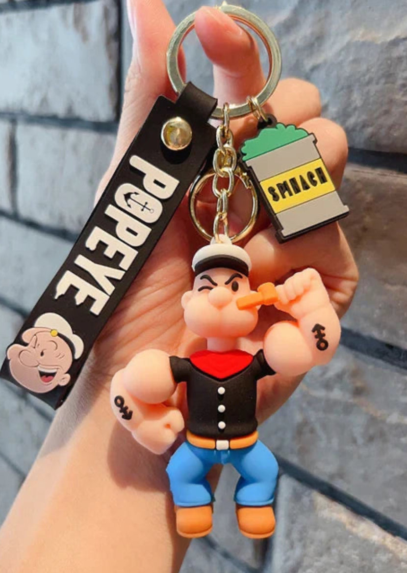 Popeye, the sailor man keychain