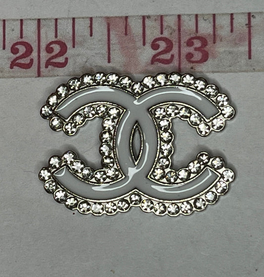 Bling silver C’s flat back charms