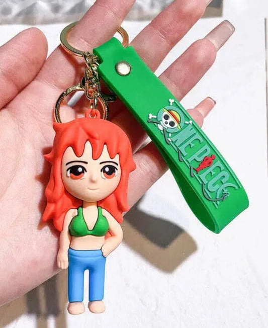 One piece anime keychain