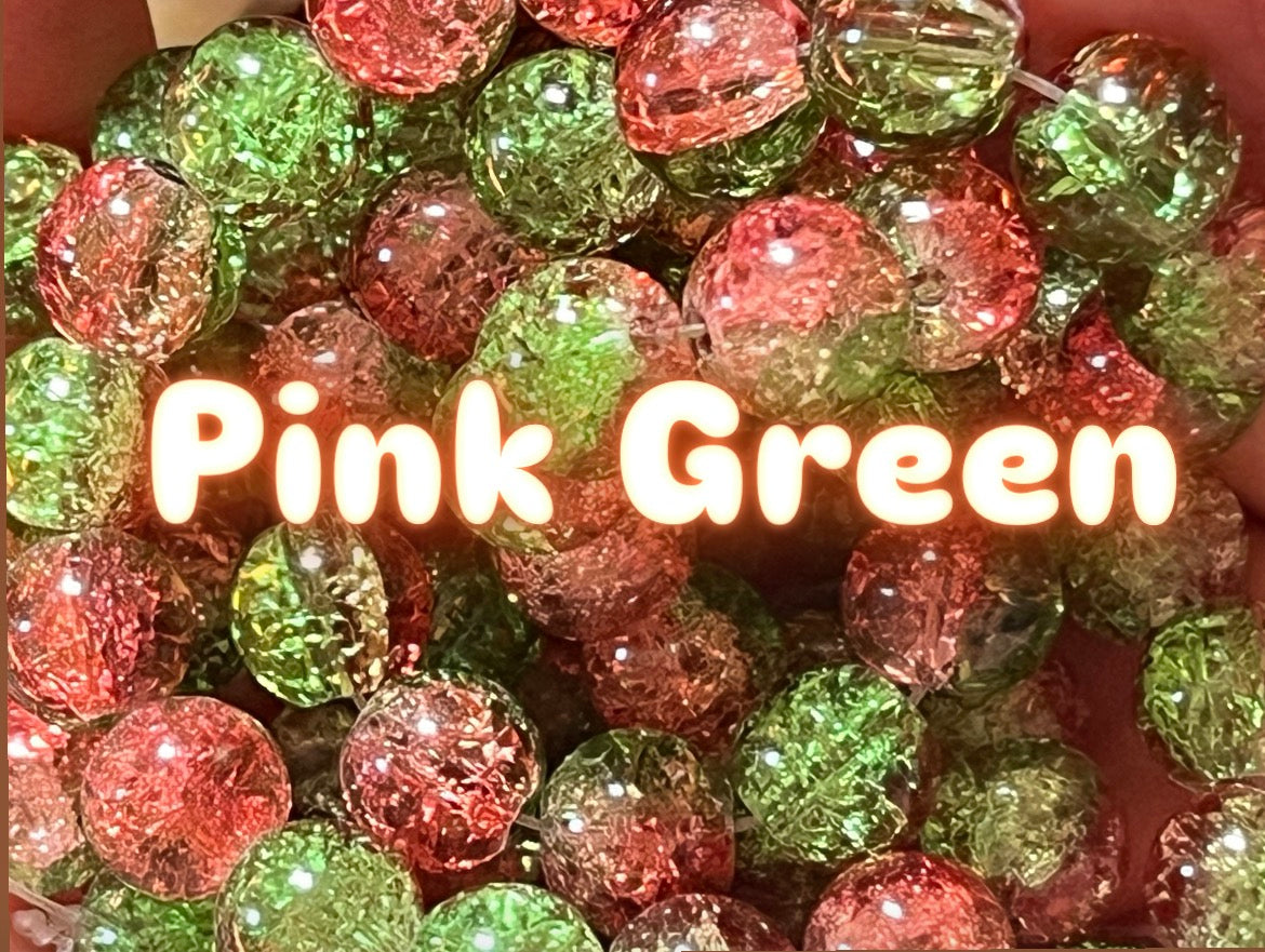 Crackle 10mm Glass Beads