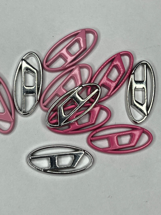 Oval flat back charms (random colors)