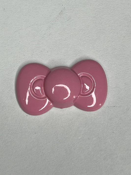 Pink Kitty bow flat back charm