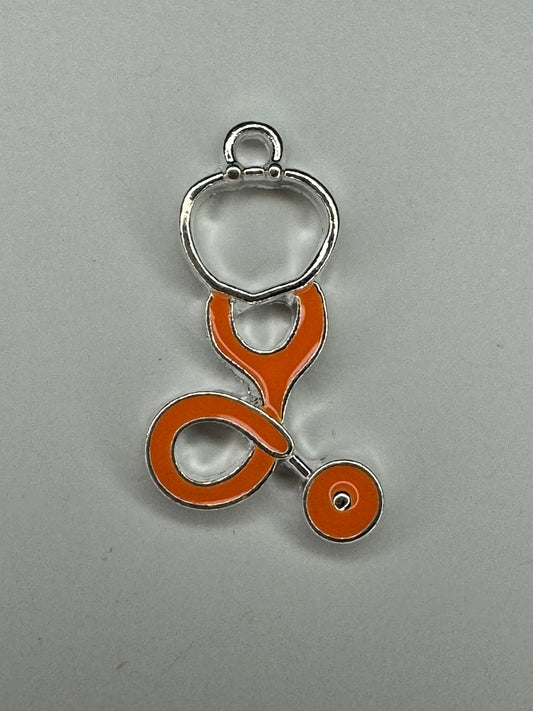 Orange stethoscope (silver)