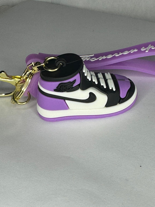 Purple Nike keychain