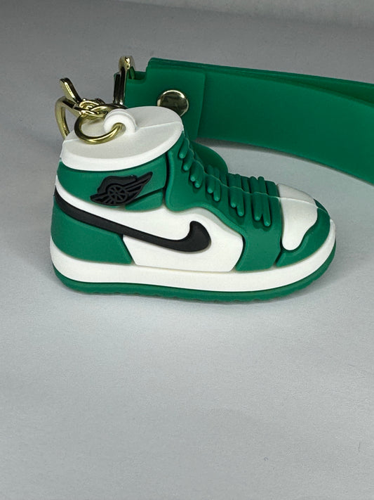 Green Nike keychain