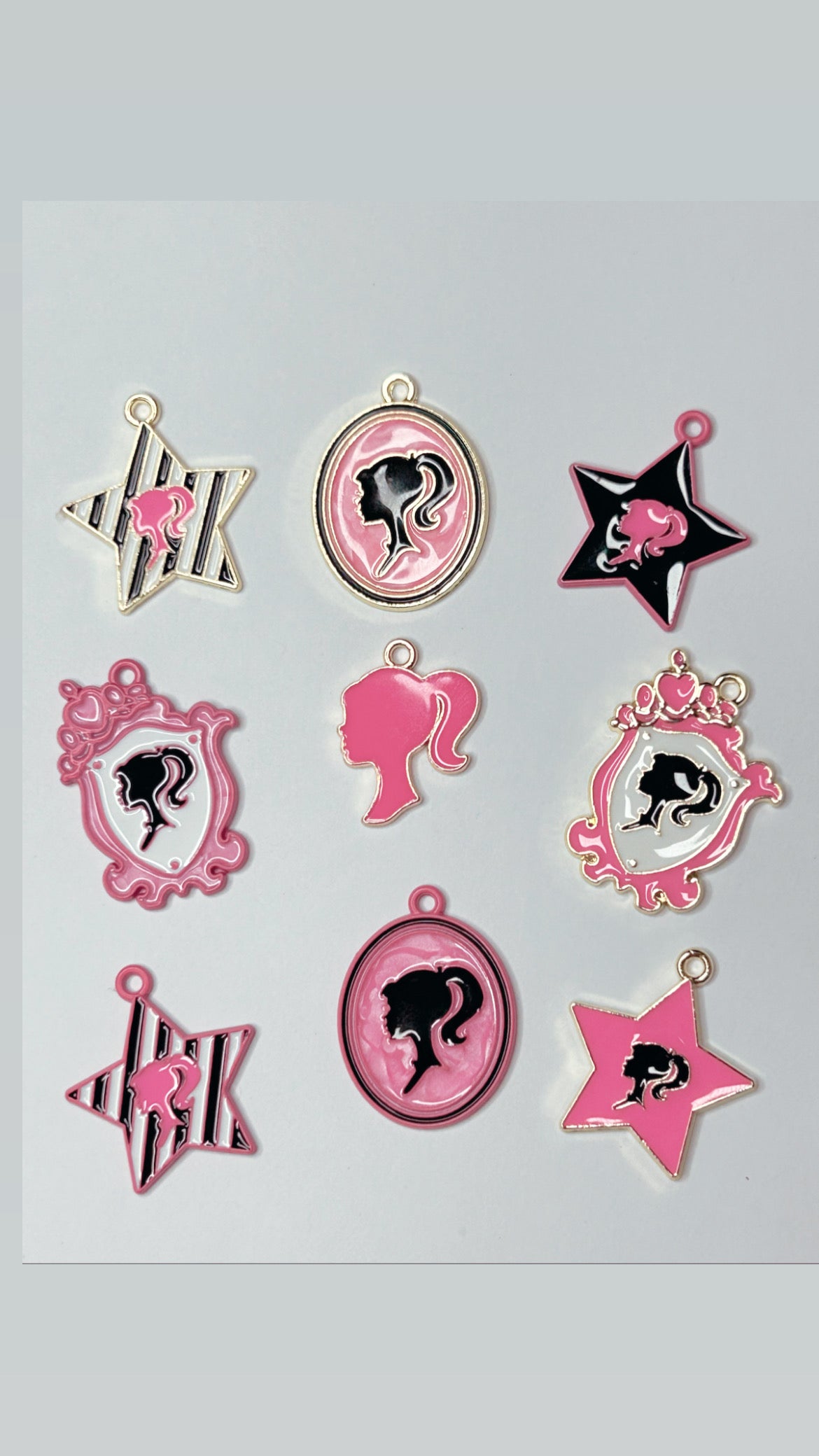 Barbie bracelet charms 10 piece