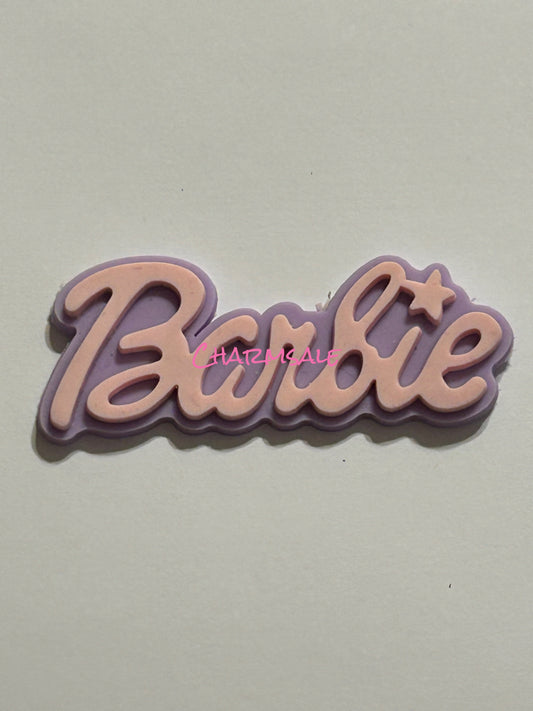 Barbie silicone flat back charm