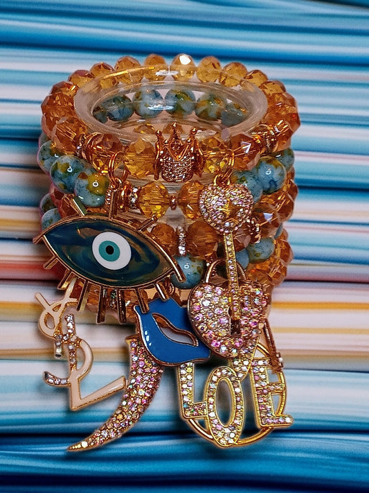 Evil Eye Bracelet set
