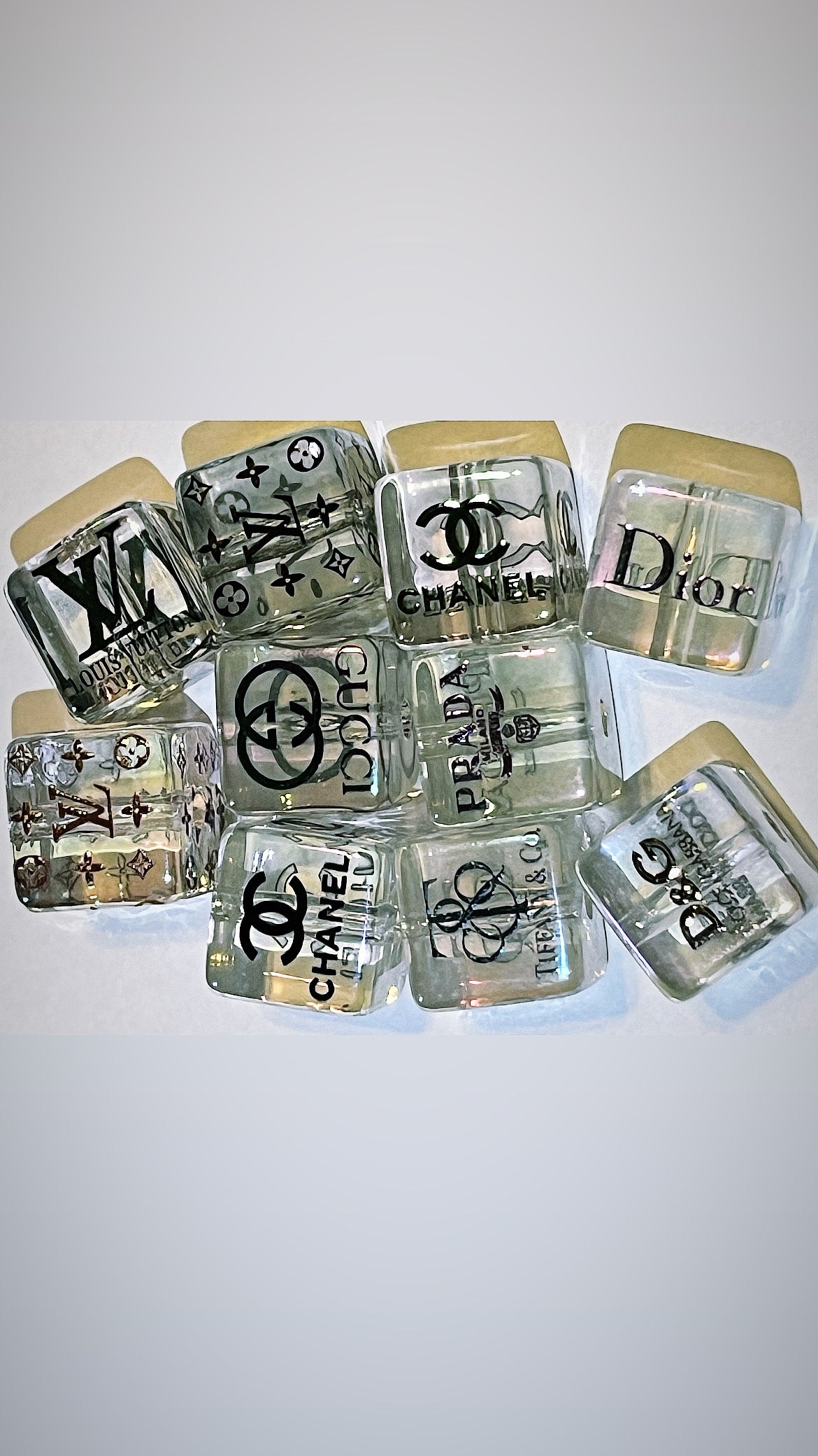 14mm cube beads (10pcs)