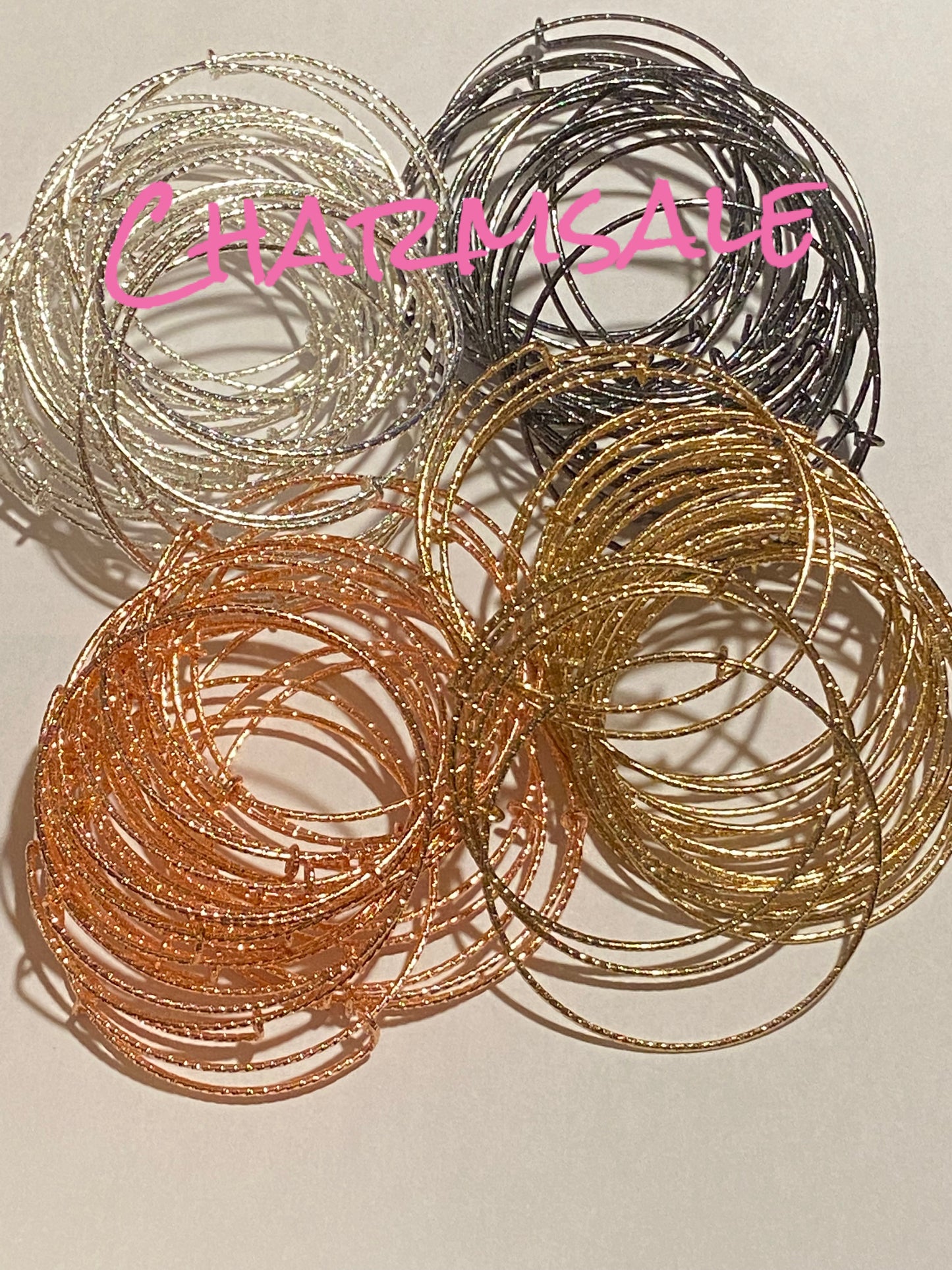 Rosegold single bangles