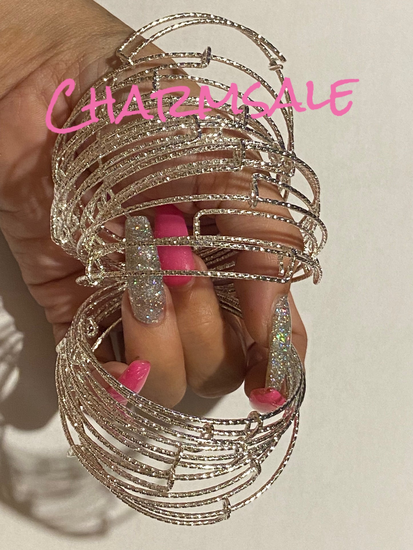 Silver single bangles